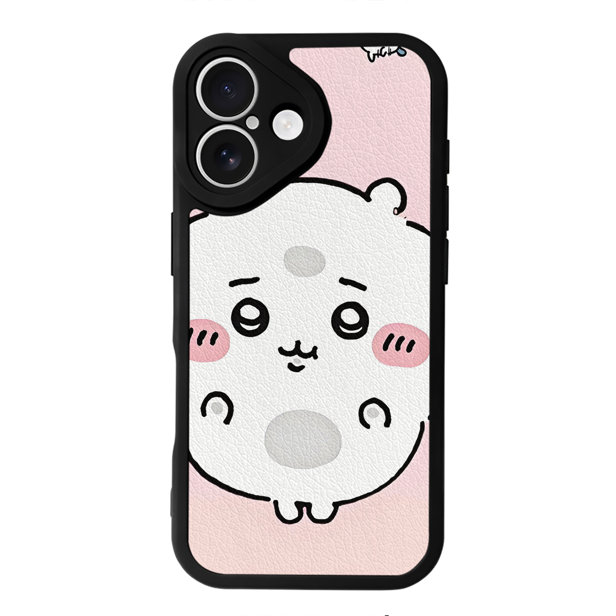 （画像用） ちいかわ Chii-kawa 【iPhone 16シリーズ対応】シリコンスマホケース（レザー調） 材質：シリコン